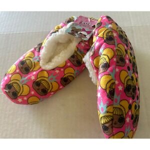 LOL SURPRISE BABBA‎ Slippers Fuzzy Sherpa M/L Shoe Size 13 - 4 NWT